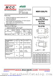 MBR1550LPS datasheet pdf Micro Commercial Components