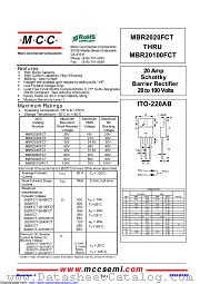 MBR2030FCT datasheet pdf Micro Commercial Components