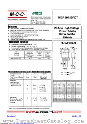 MBR20150FCT datasheet pdf Micro Commercial Components