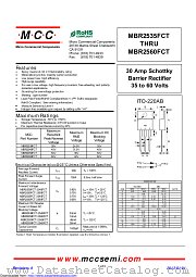 MBR2550FCT datasheet pdf Micro Commercial Components