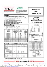 MBRB1030 datasheet pdf Micro Commercial Components