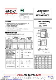 MBRD10100CT datasheet pdf Micro Commercial Components
