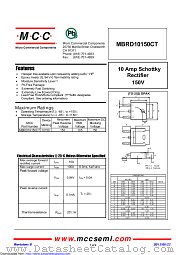 MBRD10150CT datasheet pdf Micro Commercial Components