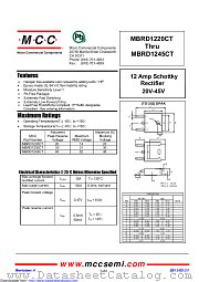 MBRD1230CT datasheet pdf Micro Commercial Components