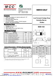 MBRX120LF datasheet pdf Micro Commercial Components