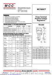 MC7809CT datasheet pdf Micro Commercial Components