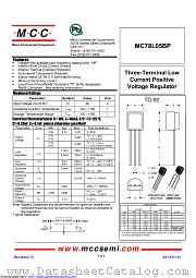 MC78L05BP datasheet pdf Micro Commercial Components