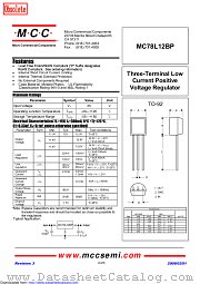 MC78L12BP datasheet pdf Micro Commercial Components