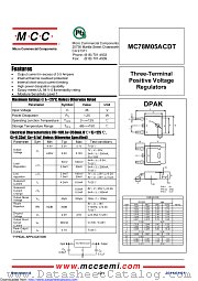 MC78M05ACDT datasheet pdf Micro Commercial Components