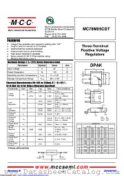 MC78M05CDT datasheet pdf Micro Commercial Components