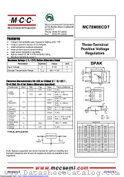 MC78M06CDT datasheet pdf Micro Commercial Components