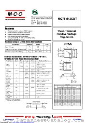 MC78M12CDT datasheet pdf Micro Commercial Components