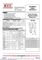 MC7909CT datasheet pdf Micro Commercial Components