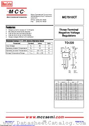 MC7910CT datasheet pdf Micro Commercial Components