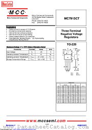 MC7915CT datasheet pdf Micro Commercial Components