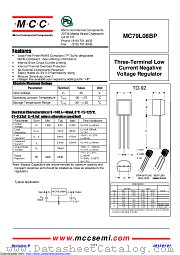 MC79L08BP datasheet pdf Micro Commercial Components