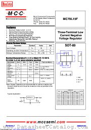 MC79L15F datasheet pdf Micro Commercial Components