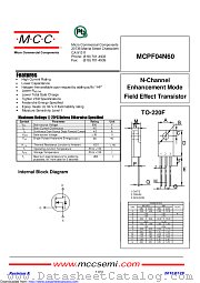 MCPF04N60 datasheet pdf Micro Commercial Components