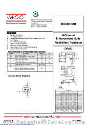 MCU01N80 datasheet pdf Micro Commercial Components