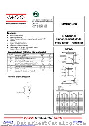 MCU05N60 datasheet pdf Micro Commercial Components