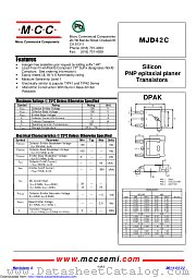 MJD42C datasheet pdf Micro Commercial Components