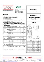 MJE2955 datasheet pdf Micro Commercial Components