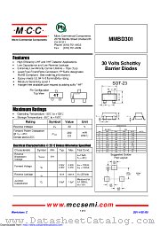 MMBD301 datasheet pdf Micro Commercial Components