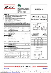 MMBTA28 datasheet pdf Micro Commercial Components