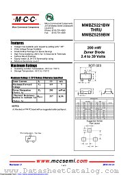 MMBZ5252BW datasheet pdf Micro Commercial Components