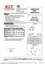 MMBZ5252C datasheet pdf Micro Commercial Components