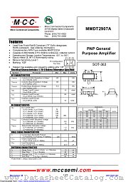 MMDT2907A datasheet pdf Micro Commercial Components