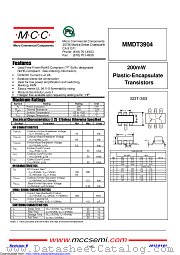 MMDT3904 datasheet pdf Micro Commercial Components