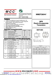MMDT3904V datasheet pdf Micro Commercial Components