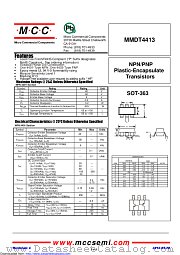 MMDT4413 datasheet pdf Micro Commercial Components