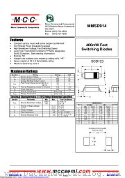 MMSD914 datasheet pdf Micro Commercial Components