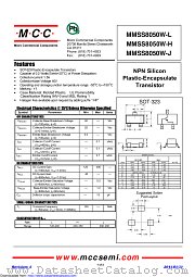 MMSS8050W-J datasheet pdf Micro Commercial Components