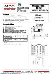 MMSZ5261B datasheet pdf Micro Commercial Components