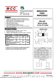 MMXZ5246C datasheet pdf Micro Commercial Components
