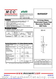 MUR260GP datasheet pdf Micro Commercial Components