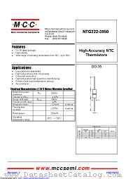 NTG222-3950-10 datasheet pdf Micro Commercial Components