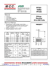 PF251P datasheet pdf Micro Commercial Components