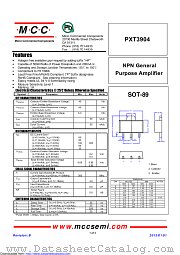 PXT3904 datasheet pdf Micro Commercial Components