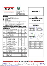 PZT2907A datasheet pdf Micro Commercial Components