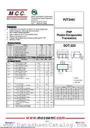 PZT5401 datasheet pdf Micro Commercial Components