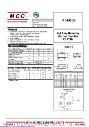 RB495DS datasheet pdf Micro Commercial Components