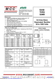 S3MB datasheet pdf Micro Commercial Components