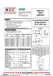 SDB105L datasheet pdf Micro Commercial Components