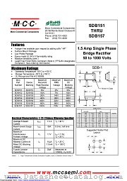 SDB153 datasheet pdf Micro Commercial Components