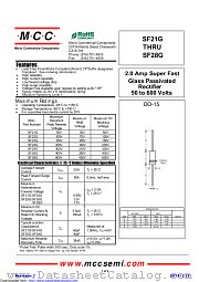 SF22G datasheet pdf Micro Commercial Components