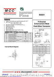 SI2321 datasheet pdf Micro Commercial Components